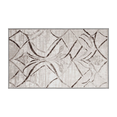 Machine Washable Gray Area Rug