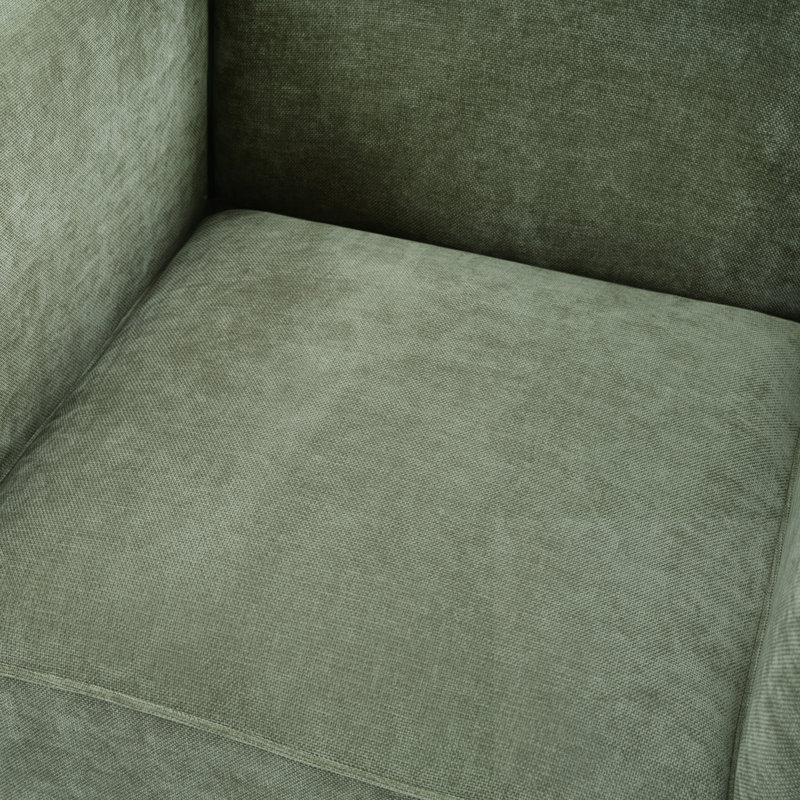 Fauteuil moderne rembourré, Vert