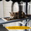 Large Wooden Cat Cage, Grey