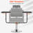 360 Degree Metal Rotating Salon Hairstylist Tray Attached To Chair, For Barber Chair, Massage Salon Chair, With 2 Magnetic Bowls