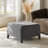 Zephyr 30"W Modern Chenille Upholstered Ottoman with Storage-37903565