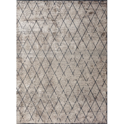 Rapture Gray/Black Geometric Luxury Area Rug