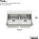 Task Smart Divide33-In X 22-In Top-Mount/Undermount Double-Equal Workstation Kitchen Sink With Accessories