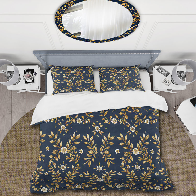 Ensemble de housse de couette Traditional, Housse de couette simple et deux taies décorative