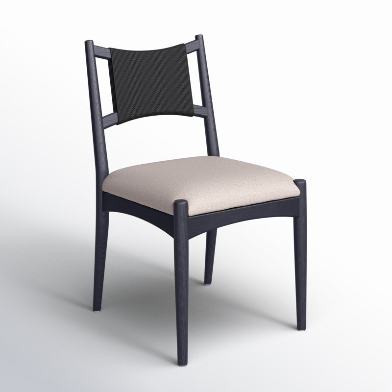 Blakes Woven Side Chair, Black