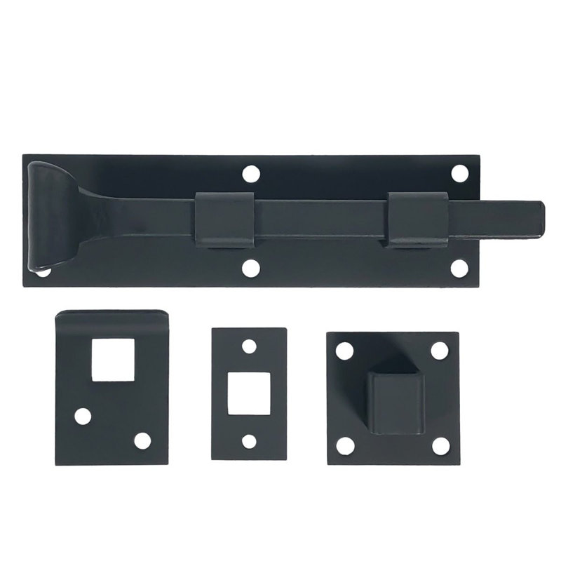 Forged Iron Square Bolt Latch, 6"