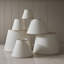 Ivy Tapered Lamp Shade finished in Vintage White-196637875
