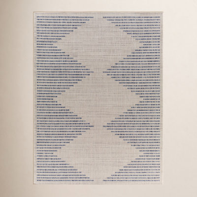 Calliah Striped Polypropylene Area Rug in Blue/Cream