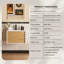 Meuble-lavabo mural simple moderne 24 po Tona