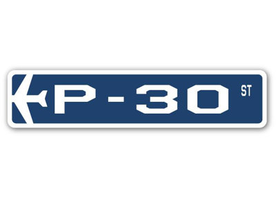 Plaque de rue Brawner P-30 Air Force