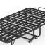 Lit simple pliant 75 po x 38 po avec matelas en mousse viscoélastique gélifiée - portatif pour toute occasion, structure en métal 3,7 po, petits espaces, structure, 38 po, style moderne