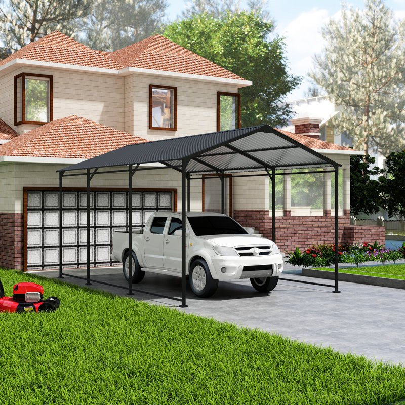 Abri en métal 1015 pi avec acier galvanisé résistant aux intempéries - Abri durable