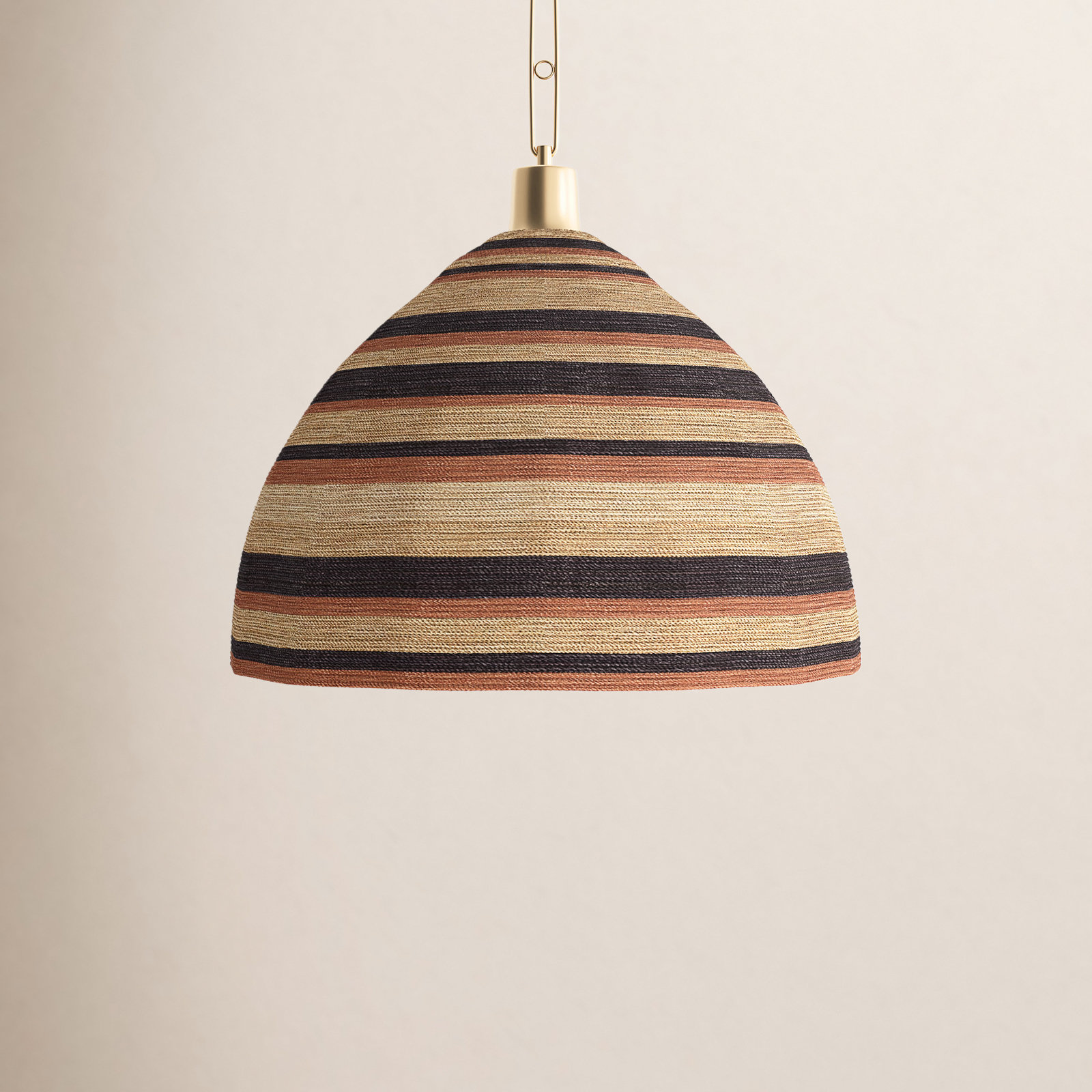 Single Light Dimmable Pendant, 33.5" H x 30" W x 30" D