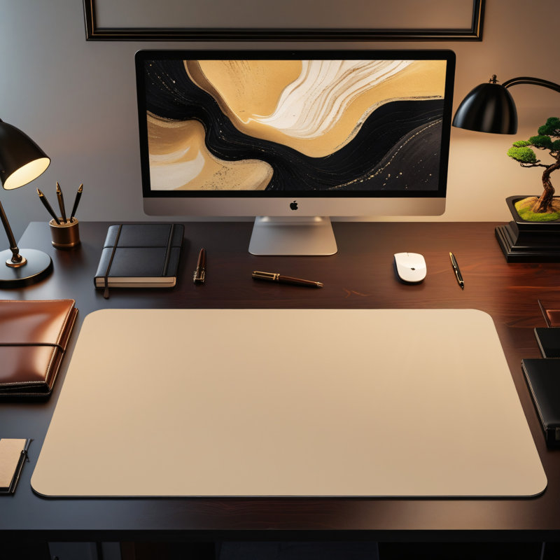Polyester Desk Pad, 31.5x15.5