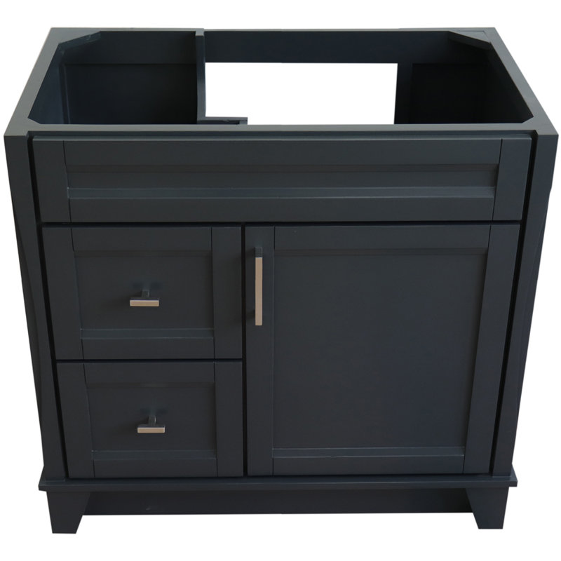 Base de meuble-lavabo simple 36 po seulement, Gris foncé