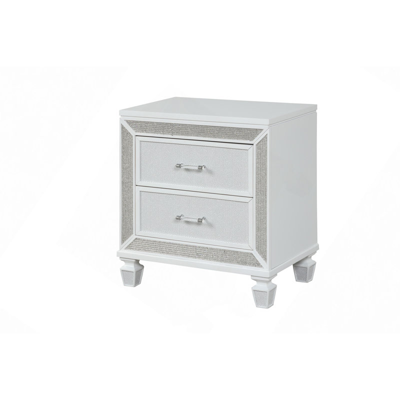 Table de chevet 2 tiroirs Opium