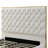 Rollie Vegan Leather Upholstered King Bed Frame In Cream-315238036-315238032
