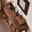 Console simple de style français moderne brune