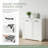 Laundry Cabinet With 2 Removable Liner Bags