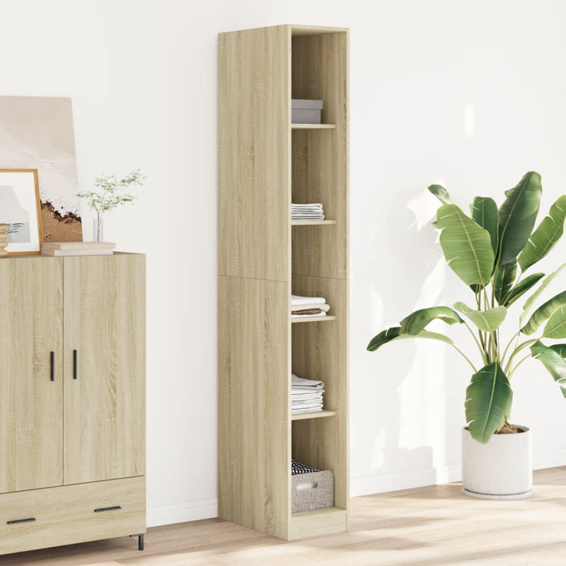 Ryott Manufactured Wood Wardrobe, Sonoma Oak, 200cm H x 30cm W x 50cm D