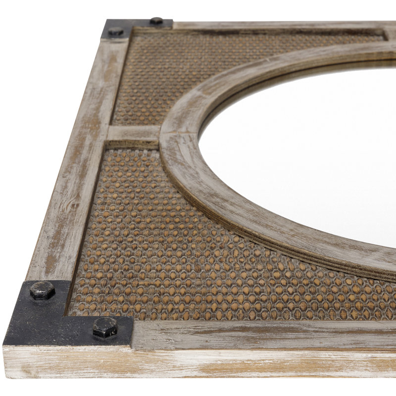 Moreau Rattan Square Mirror