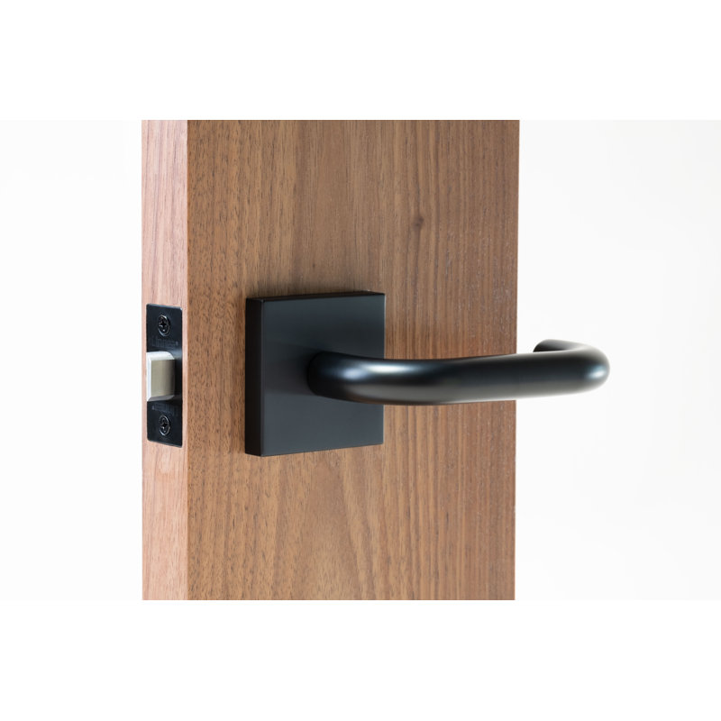 Ensemble Alpine Lever 01 avec rose carré, 2,375 po, Noir satiné, Intimité (lit et salle de bain)