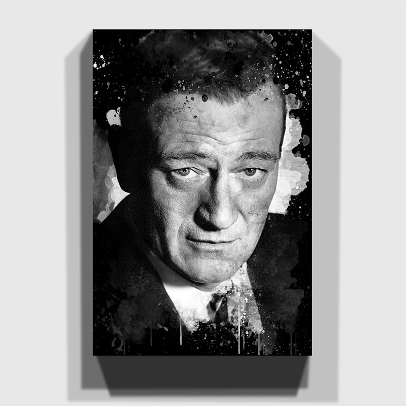 John Wayne Head Shot - Wrapped Canvas, 76cm H x 50cm W