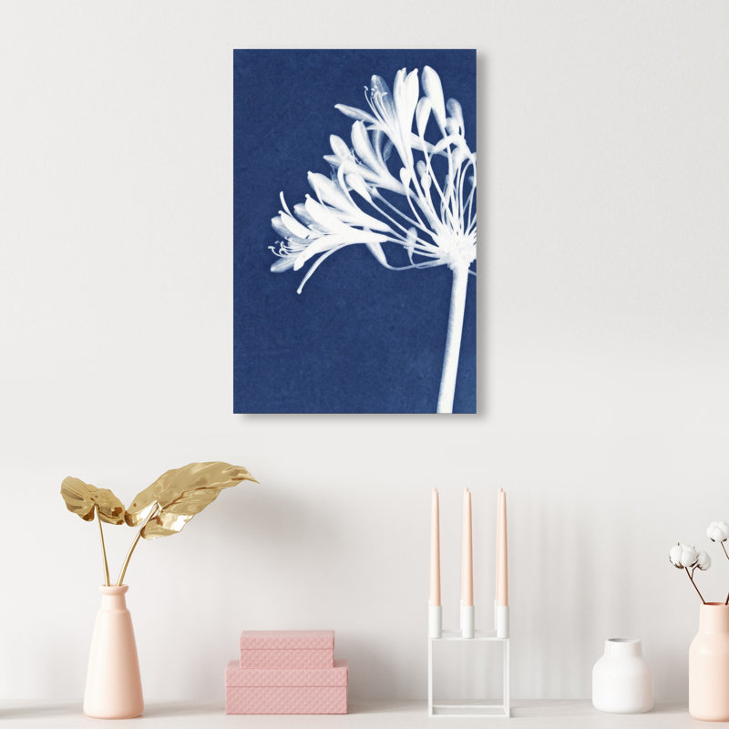 Cyan Bloom Print by Oliver Gal, 10"H x 15"W, Gallery Wrapped