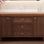 Armoire de salle de bain brune de style ancien