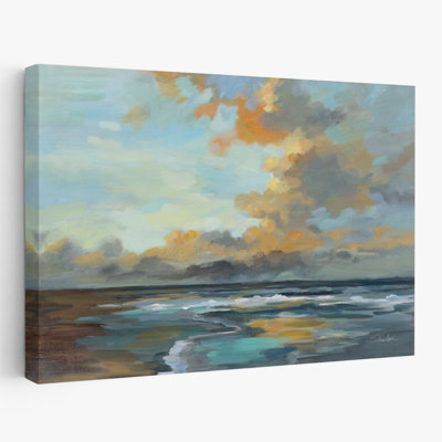 Coucher de soleil sur l'océan - bleu turquoise
