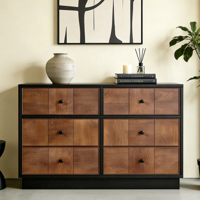 Chinese-style retro light luxury sideboard