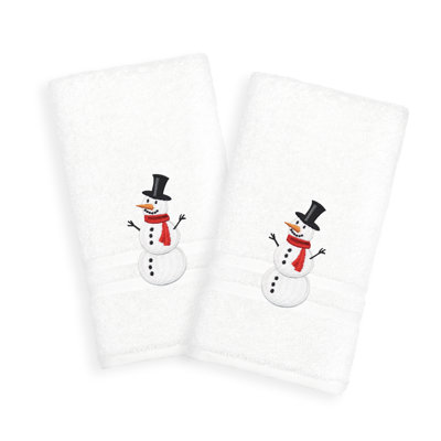 Snowman Turkish Cotton Hand Towel
