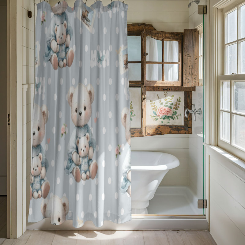 Rideau de douche Mama Bear - Premium 3, H 74 po x l 71 po