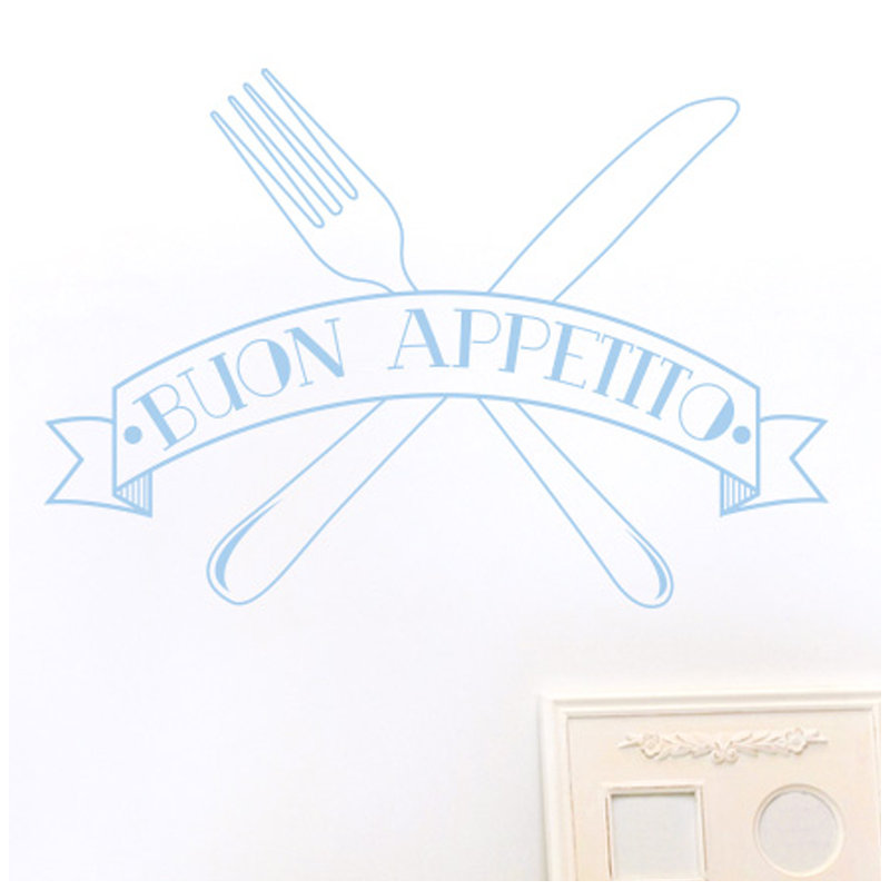 Wall Decal, Light Blue, Large