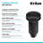 KRAUS Garbage Disposal Air Switch Kit with Push Button, AC Adapter, Power Cord, and Air Tube Included-88974562
