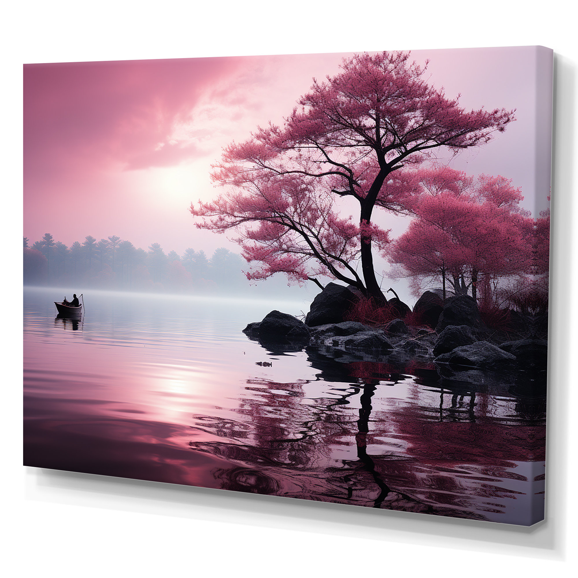 Millwood Pines Japan Magenta Lucky Tree By The Late - Japan Wall Art ...