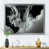 Impression argent sur toile encadrée