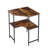 Jaycub Corner Desk Computer Desk with Storage Shelves Triangle Writing End Table for Small Space Bedroom