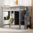 Loft Bed With Bookshelf,Drawers,Desk,And Wardrobe-1274602471-1274602472