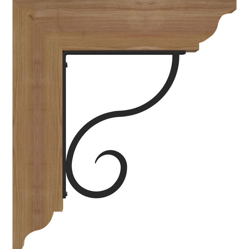 Support traditionnel Ashford, H 18 po x P 15 1/2 po, Cèdre rouge de l'Ouest l 3 1/2 po x T 4 po (lisse