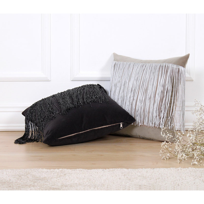 Harrell Square Euro Cushion, Black