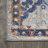 Kirman Bohemian Medallion Light Gray/Blue/Orange Rug-122101945