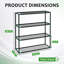 4 Tiered Plant Display Stand - Multi-Tier Indoor Outdoor Flower Rack