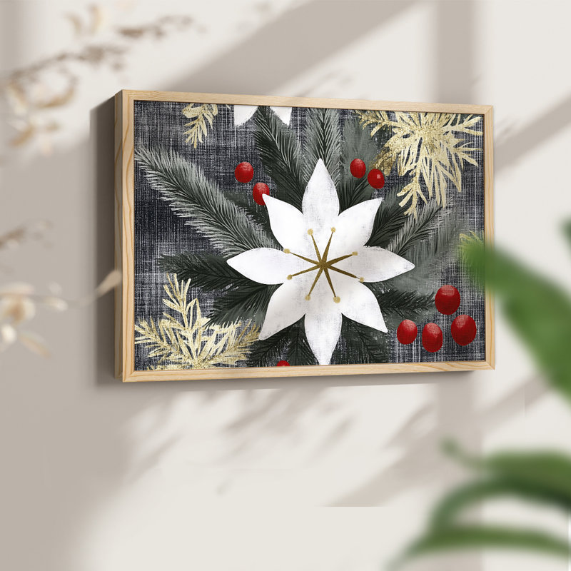 Art de Noël - DCXCVI - Reproduction encadrée - Restickable, Naturel, H 11 po x l 14 po