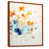 Toile avec cadre flottant brun