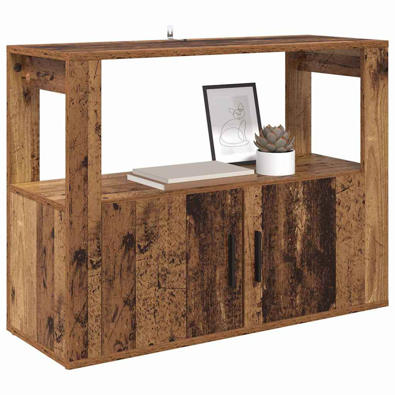 Sideboard Engineered Wood Indoor Cupboard Home Organiser, Old Wood