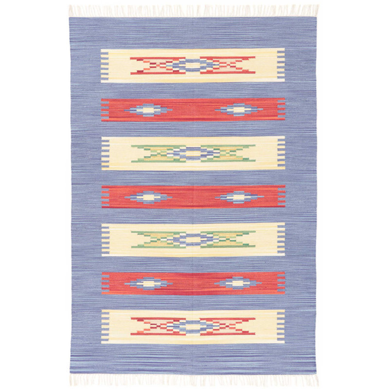 Southwestern Cotton Hand Woven Area Rug, Rectangle 140 x 200cm