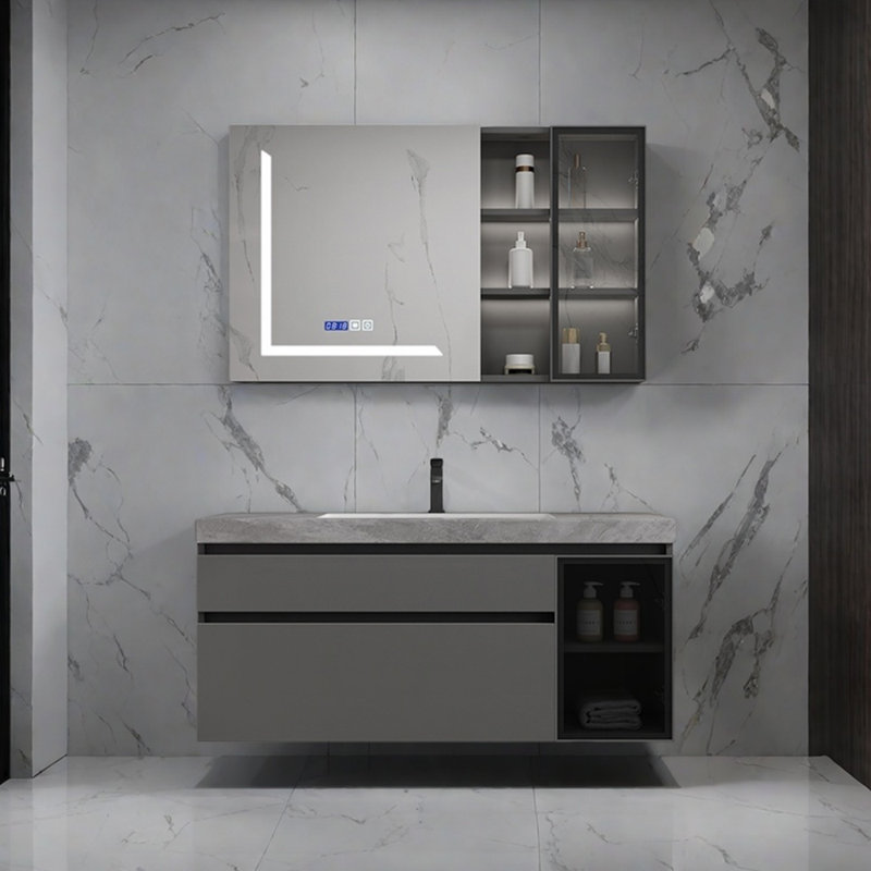 Armoire de salle de bain légère et luxueuse