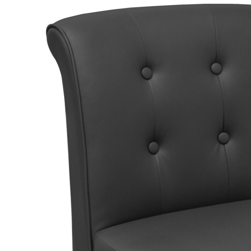 Odelin Swivel Upholstered Counter Stool, Dark Gray