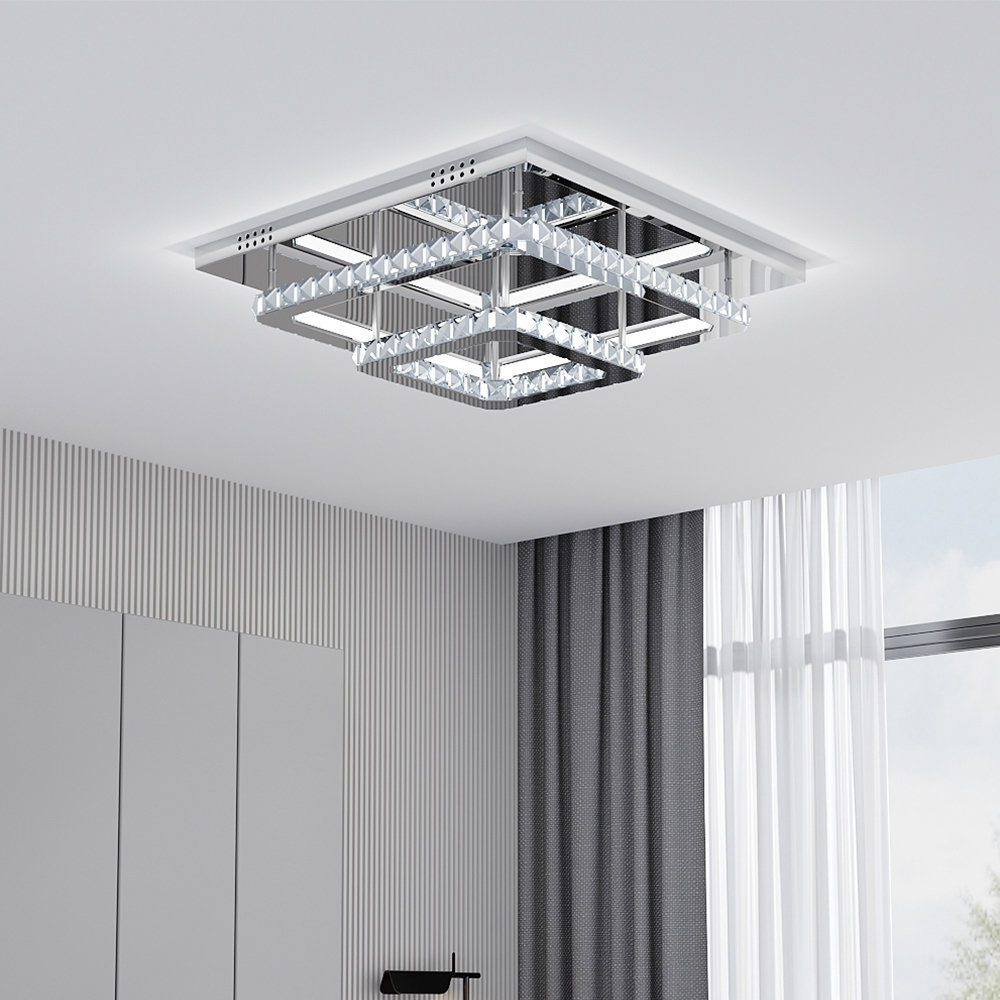 Alveria 2-Light 50cm Square LED Integrated Flush Mount